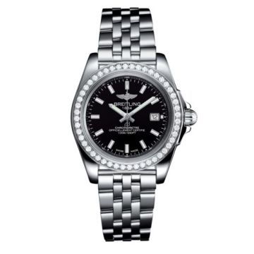 Breitling Galactic 32 Sleek Edition Stainless Steel / Diamond / Trophy Black / Bracelet