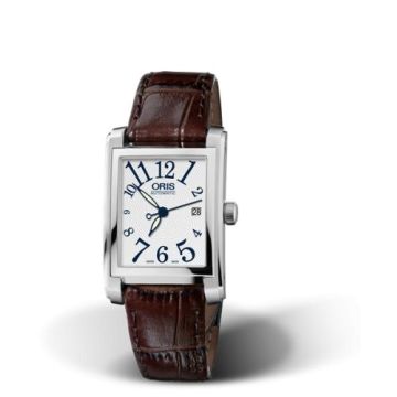 Oris Rectangular Date 24.5 Stainless Steel / Silver - Arabic