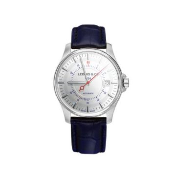 Lebois & Co Avantgarde Date – Re-launch Edition Stainless Steel / Silver / Alligator