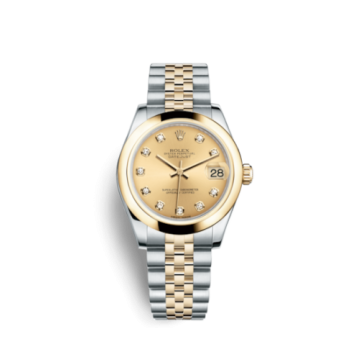 Rolex Datejust 31 Rolesor Yellow  Domed / Jubilee / Champagne Diamond
