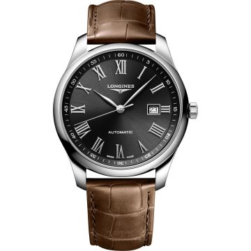 Longines Master Collection 42 Date Stainless Steel / Black - Roman