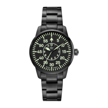 Laco Pilot Watch Basic Visby Stainless Steel / Black