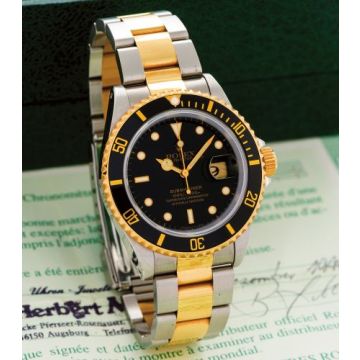 Rolex Submariner Date 16613 Black Tritium