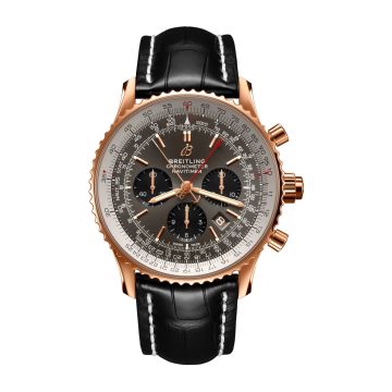 Breitling Navitimer Rattrapante Red Gold / Stratos Grey / Alligator