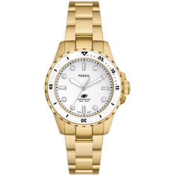 Fossil Blue Dive Lady Gold-tone / White 36mm
