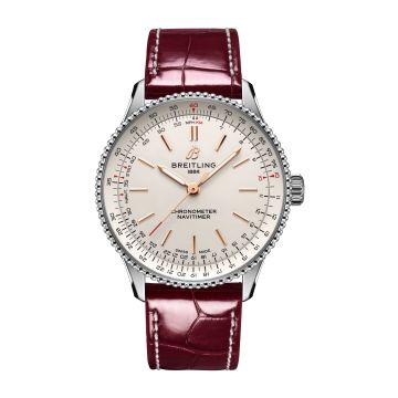 Breitling Navitimer Automatic 36 Stainless Steel / Silver / Alligator