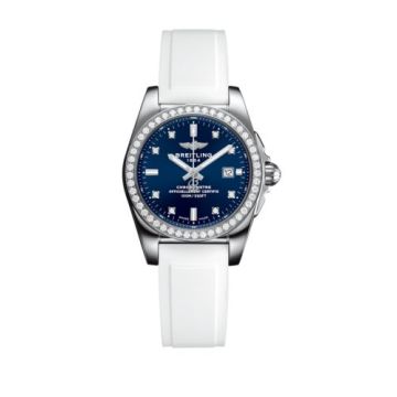 Breitling Galactic 29 Stainless Steel / Diamond / Horizon Blue Diamond / Rubber