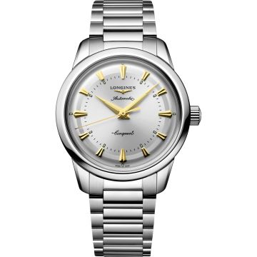 Longines Conquest Heritage 38 Stainless Steel / Silver / Bracelet