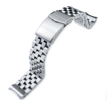 Super Engineer II Watch Band for Seiko MM300 Prospex Marinemaster SBDX001 SBDX017 SBDX023, Stainless Steel - Brushed, V-Diver Clasp - 20mm