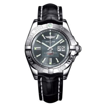 Breitling Galactic 41 Stainless Steel / Tomcat Gray / Croco
