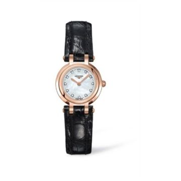 Longines PrimaLuna Quartz 23 Pink Gold Leather MOP