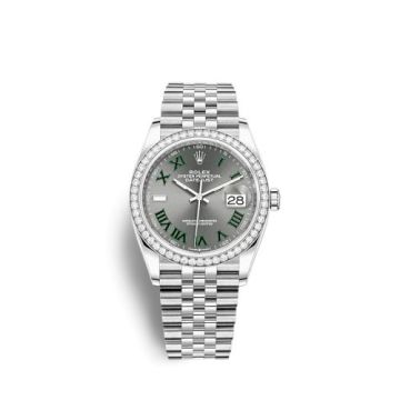 Rolex Datejust 36 Stainless Steel / Diamond / Slate - Roman / Jubilee