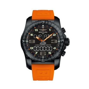 Breitling Cockpit B50 Night Mission / Black-Orange / Rubber / Folding