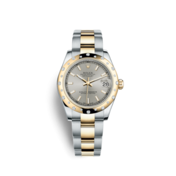 Rolex Datejust 31 Rolesor Yellow Domed Diamond / Oyster / Silver