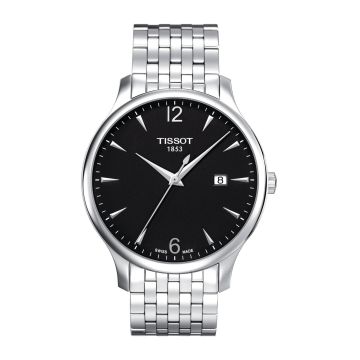 Tissot Tradition Stainless Steel / Black / Bracelet