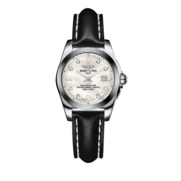 Breitling Galactic 29 Stainless Steel / Pearl Diamond / Calf