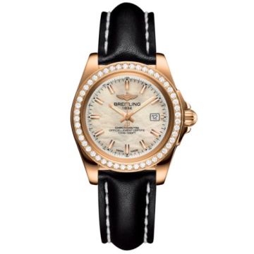 Breitling Galactic 32 Sleek Edition Rose Gold / Diamond / Pearl / Calf
