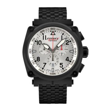 Formex Pilot Quartz Chronograph PVD / Silver / Bracelet