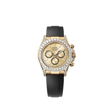 Rolex Cosmograph Daytona Yellow Gold - Baguette / Champagne - Baguette / Oysterflex