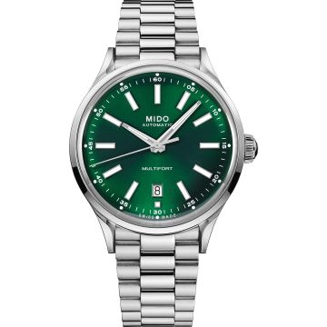 Mido Multifort Powerwind Stainless Steel / Green / Bracelet