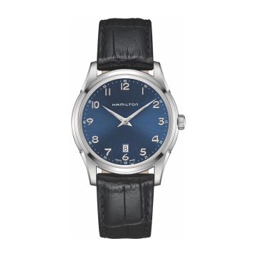 Hamilton Jazzmaster Thinline Quartz 42 Stainless Steel / Blue
