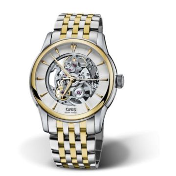 Oris Artelier Skeleton 40.5 Stainless Steel - Yellow Gold / Bracelet