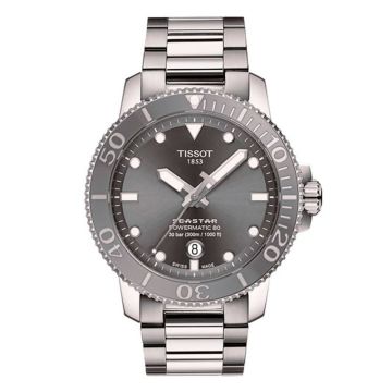 Tissot Seastar 1000 Powermatic 80 43 Stainless Steel / Grey / Bracelet