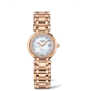 Longines PrimaLuna Automatic 26.5 Pink Gold Diamond MOP