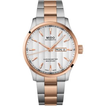 Mido Multifort Chronometer 1 Stainless Steel / Rose Gold / Silver / Bracelet