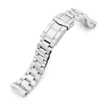 Hexad Watch Band for Seiko MM300 Prospex Marinemaster SBDX001 SBDX017 SBDX023, Stainless Steel - Brushed, SUB Diver Clasp - 18mm