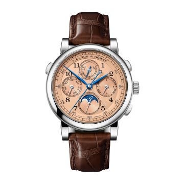 A. Lange & Söhne 1815 Rattrapante Perpetual Calendar Platinum / Salmon