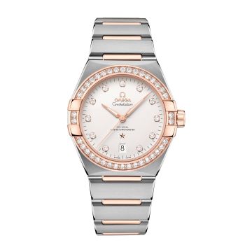 Omega Constellation Master Chronometer 39 Stainless Steel / Sedna - Diamond / Silver / Bracelet