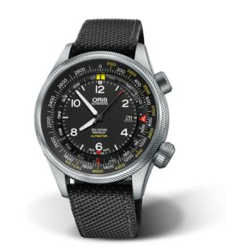 Oris Big Crown ProPilot Altimeter Meter / Black Textile