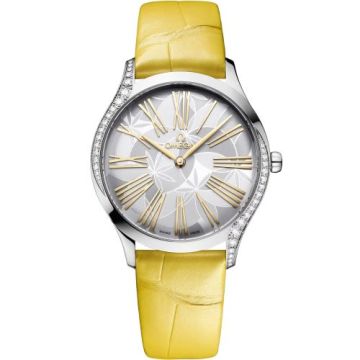 Omega De Ville Trésor 36 Stainless Steel / Silver - Frangipani / Alligator