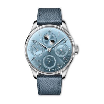 IWC Schaffhausen Portugieser Perpetual Calendar 44 White Gold / Ice Blue