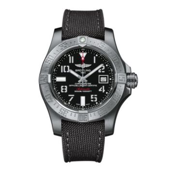 Breitling Avenger II Seawolf Stainless Steel / Volcano Black / Military / Pin