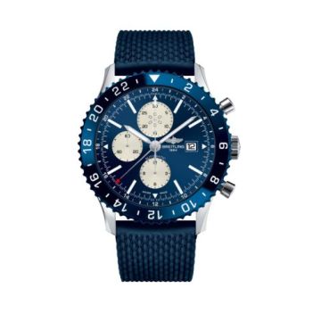 Breitling Chronoliner Stainless Steel / Blue / Rubber