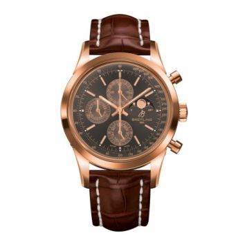 Breitling Transocean Chronograph 1461 Red Gold / Bronze / Croco / Boutique