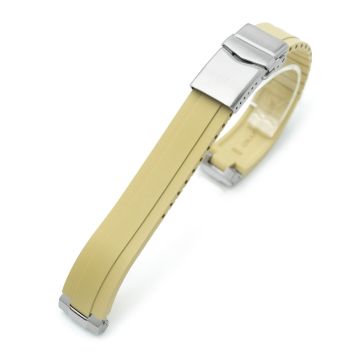 Crafter Blue - MX03-143 Tan FKM Rubber Strap With End Links For Seiko 63MAS Diver 40.50mm SPB143 SPB145 - 20mm