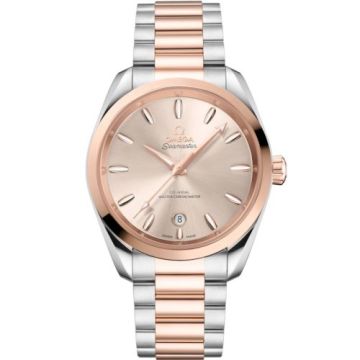 Omega Seamaster Aqua Terra 150M Shades Master Chronometer 38 Stainless Steel - Sedna Gold / Linen / Bracelet