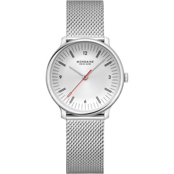 Mondaine Doppio Silver Ø 33
