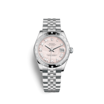 Rolex Datejust 31 Stainless Steel Domed Diamond / Jubilee / Pink MOP - Roman