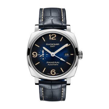 Panerai Radiomir 1940 44 3 Days Automatic GMT Stainless Steel / Blue / Mediterraneo