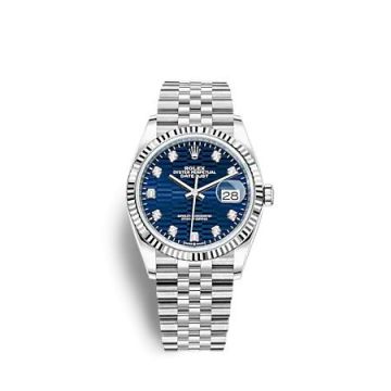 Rolex Datejust 36 Stainless Steel - Fluted / Blue - Fluted - Diamond / Jubilee