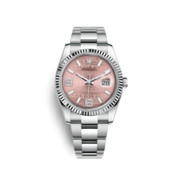 Rolex Datejust 36 Stainless Steel Fluted / Oyster / Pink Wave