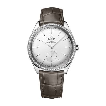 Omega De Ville Trésor Master Chronometer Small Seconds Stainless Steel / Diamond / Silver