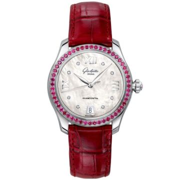 Glashütte Original Lady Serenade Stainless Steel / Ruby / MOP / Alligator / Folding