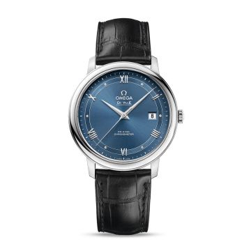 Omega De Ville Prestige Co-Axial 39.5 Stainless Steel / Vintage Blue