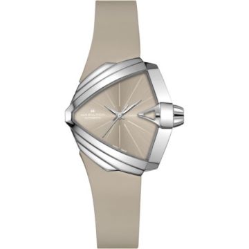 Hamilton Ventura S Auto Stainless Steel / Brown