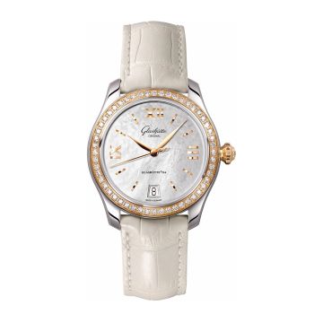 Glashütte Original Lady Serenade Stainless Steel / Rose Gold / Diamond / MOP / Alligator / Folding